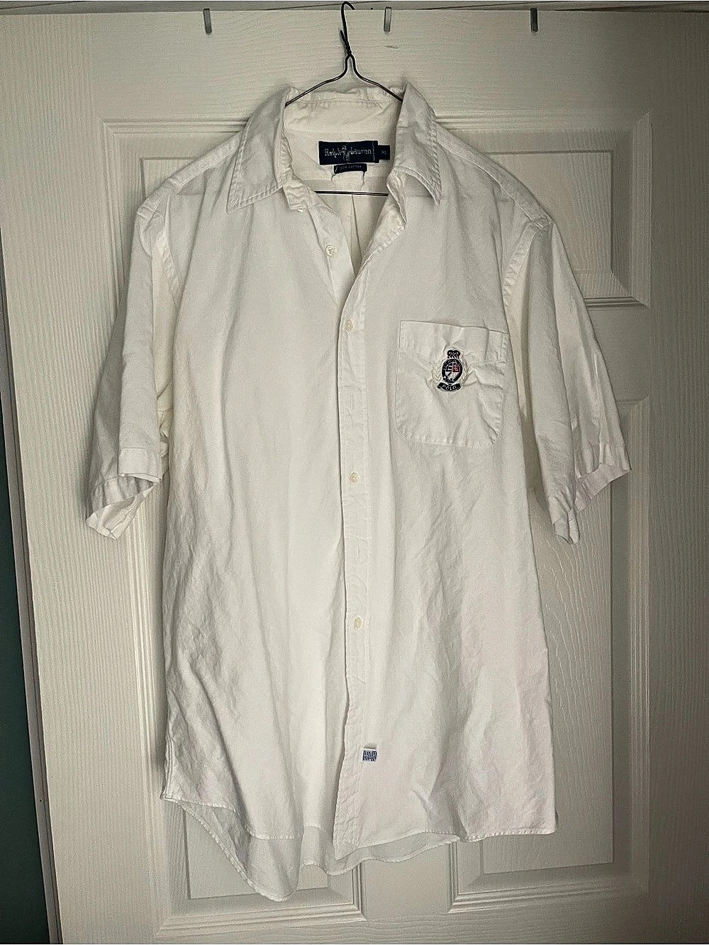 Ralph Lauren Polo Men's Cotton Button Down in White Size XL